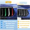 LLKUANG Front Grill Decoration Strips Trim Compatible with Maserati Levante 2016 2017 2018 2019 2020 2021 Car Grille Insert Trims 3PCS
