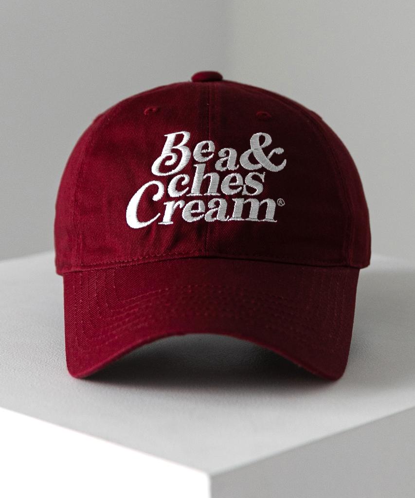 Bichiseuaenkeulim Original Logo Ball Cap-Burgundy