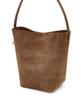 Athe Vanessabruno [Panier] Brown Suede Panier Bucket Bag S Aaba6E206W2