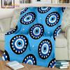 Bule Evil Eye Blanket Hamsa Hand Psychedelic Blanket for Travel Bedding Chair Adult Lightweight Bohemian Style Blanket Tapestry