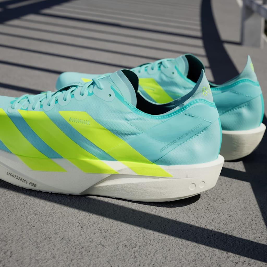 adidas Adizero Takumi Sen 11 JQ2813 Men's Performance Sports Shoes Blue / Zero Metalic / Mint Ton