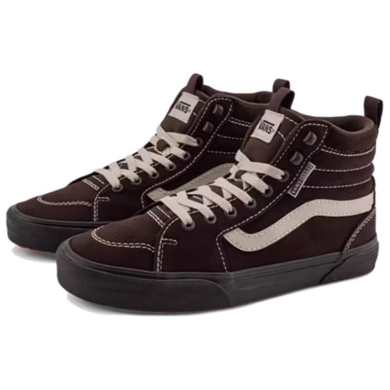 Vans High Top Skateboard Shoes Men's Dark Umber Sneakers VN000CZHCFB
