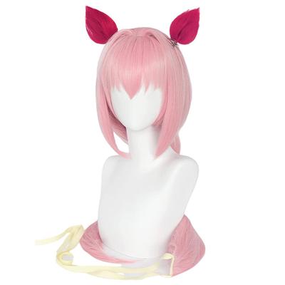 Haru Kostümü Mükemmel, İçinde Ağ ve Pembe ve Urara Tarzı Peruk, Isıya Dayanıklı, 50cm, Kostüm, Tarak İçerir, (Peruk, Kulaklar, Kuyruk)