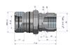 Szybkozłącze Hydrauliczne Skręcane Gniazdo G1/2"Bsp Gwint Wewnętrzny 300Bar Waryński