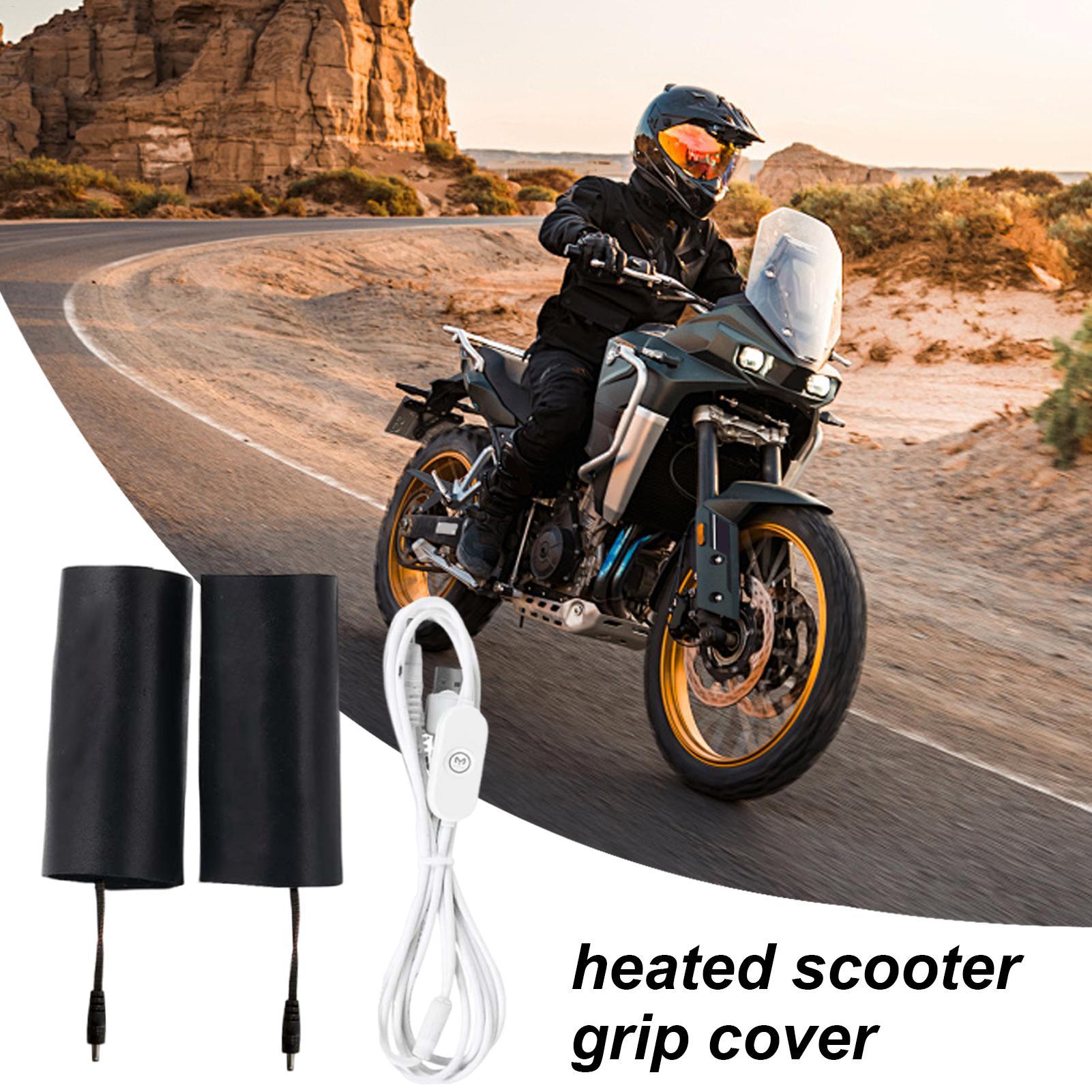 Motorcycle Heated Grips 3 Temperature Settings Waterproof Cycling Hand Warmer Motorcycle Heated Grips Cover For Winter Cold China Mainland