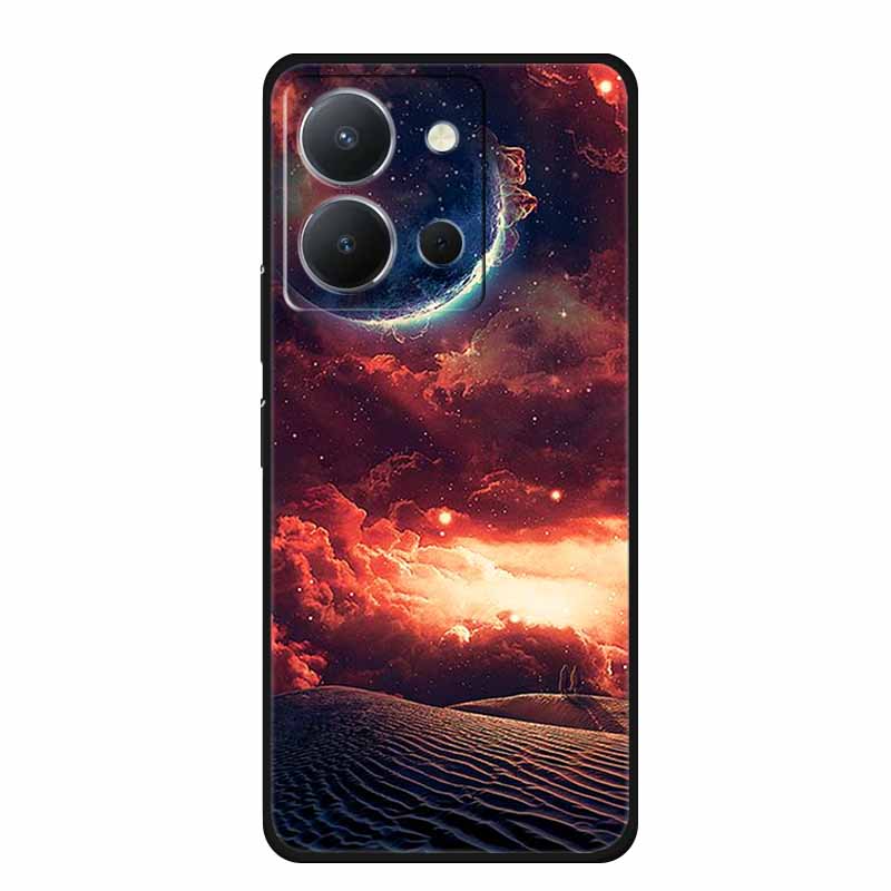 For Vivo Y36 4G Case Animals TPU Soft Cover Silicone Phone Cases For VivoY36 4G Russian Version Shockproof Protector Wolf Coque