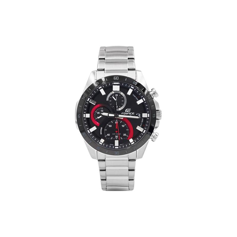 Casio CASIOEDIFICE Series Classic Stainless Steel with Waterproof Quartz Movement Stainless Steel Strap Japanese and Korean Watch EFR-571DB-1A1VUEF