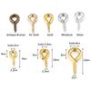 200pcs Small Tiny Mini Eye Pins Eyepins Hooks Eyelets Screw Threaded Clasps Hook for DIY Jewelry Making Findings Wholesale
