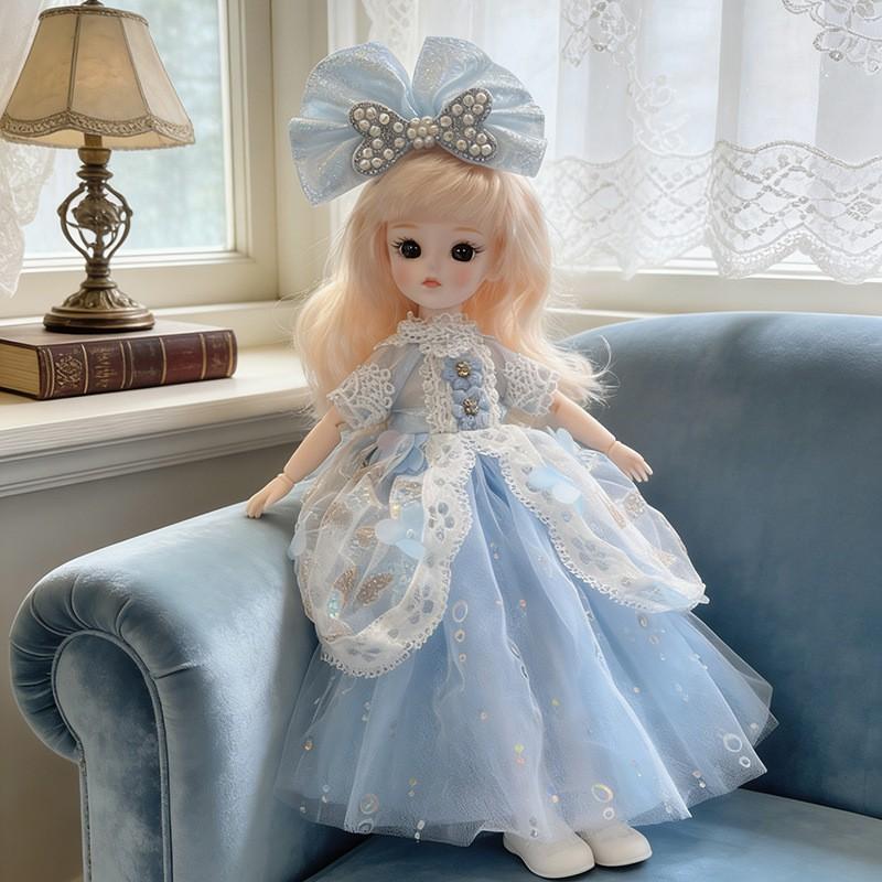 30cm Lolita Doll Outfit Set 6-Point BJD Dolls Clothes Only Non-Plush Toy Girls Ages 4-6