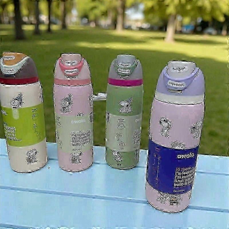 Nuova Borraccia Owala Snoopy Tumbler Esclusivo 24/32oz Regalo In Scatola - scegli Colore Y