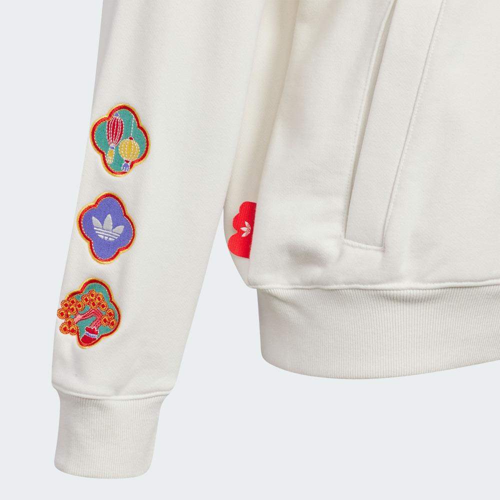 Adidas Originals Hoodie Comfortable Casual Sports Hooded Kids Hoodies White JM5865