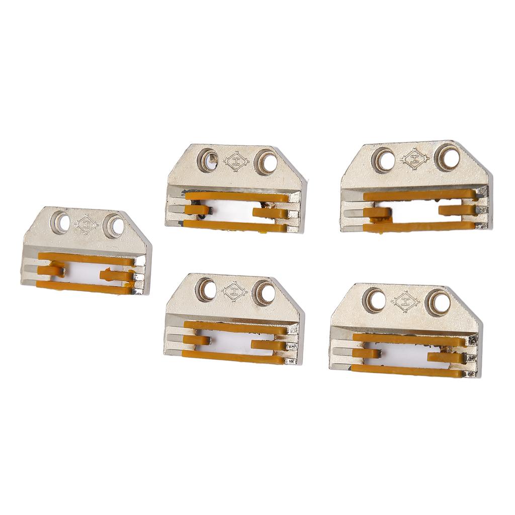 5Pcs Sewing Machine Feed Dog Stainless Steel High Hardness Rustproof Sewing Feed Dog for Repair