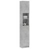 VidaXL Bathroom Cabinet, Storage Unit with Shelf, Tall Bathroom Wall Cabinet for Home Interior, Concrete Grey Wood 802880