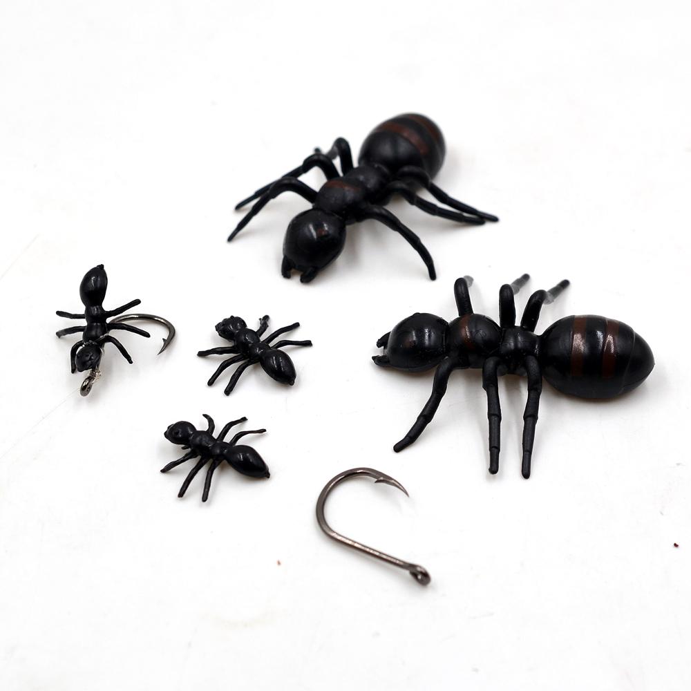 MNFT Mock Reptile Insects Ant For Fishing Tackle Lure Black Ultra-Realistic Ant Fishing Flies
