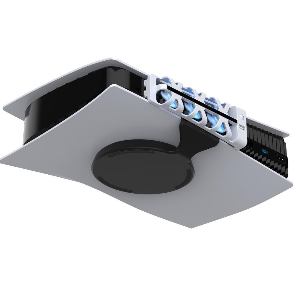 Ventilator de răcire pentru consolă PS5, controlul temperaturii, Hub pentru mașină de joc, ventilator de răcire Gamepad, radiator, ventilator de răcire cu aer Hub, ventilator de aer Ray spate ABS