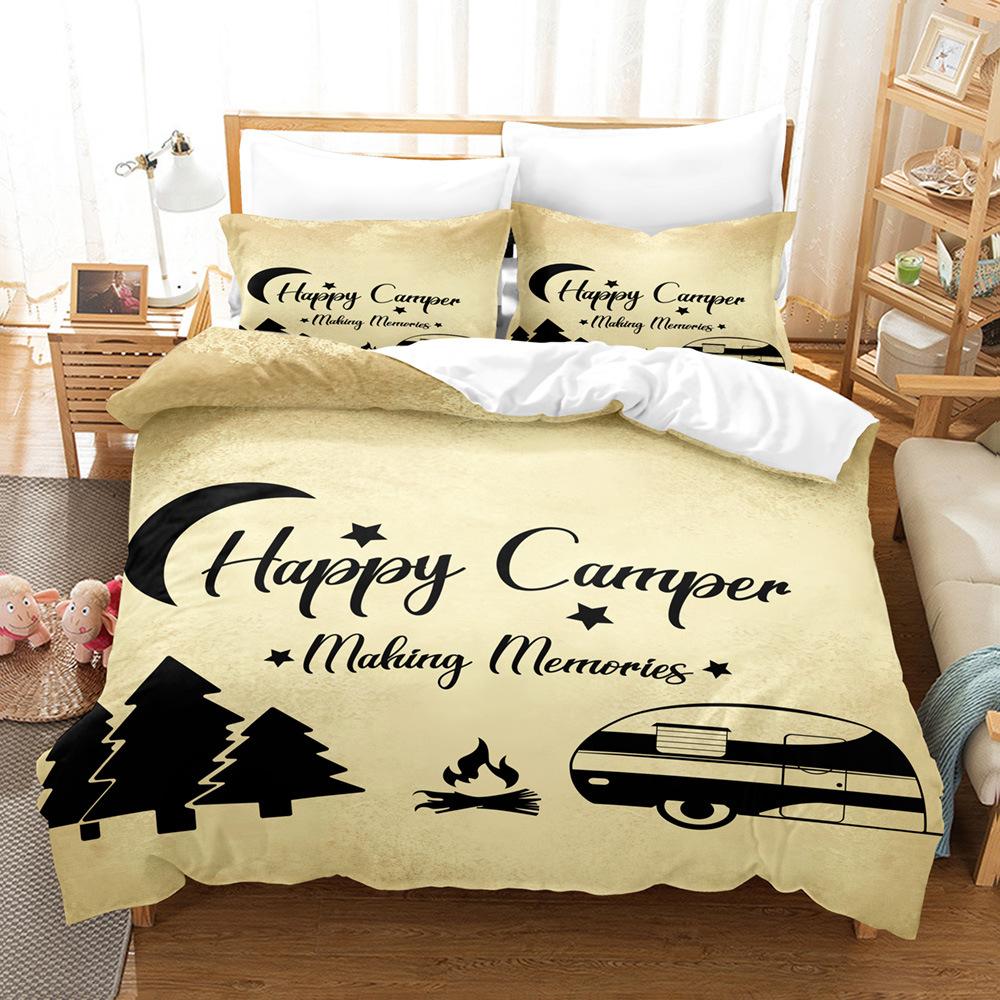

Комплект постельного белья из 3D-мультяшной серии автомобилей, пуховое одеяло и наволочка с буквенным принтом в автомобиле, 2/3 предмета, полноразмерное украшение для детской комнаты Baby 100x135cm