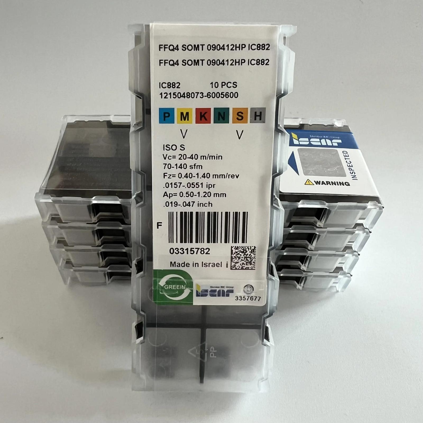 

ISCAR / FFQ4SOMT090412HP IC882 Industrial indexable carbide inserts 10 Pcs