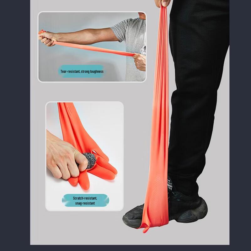 Zhan Li Hang 56cm Extra Long Thickened Red Latex Gloves