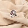Rhodolite Gemstone Jewelry, Handmade Silver Jewelry, 925 Solid Sterling Silver Ring, Gorgeous Silver Ring For Wedding Gift