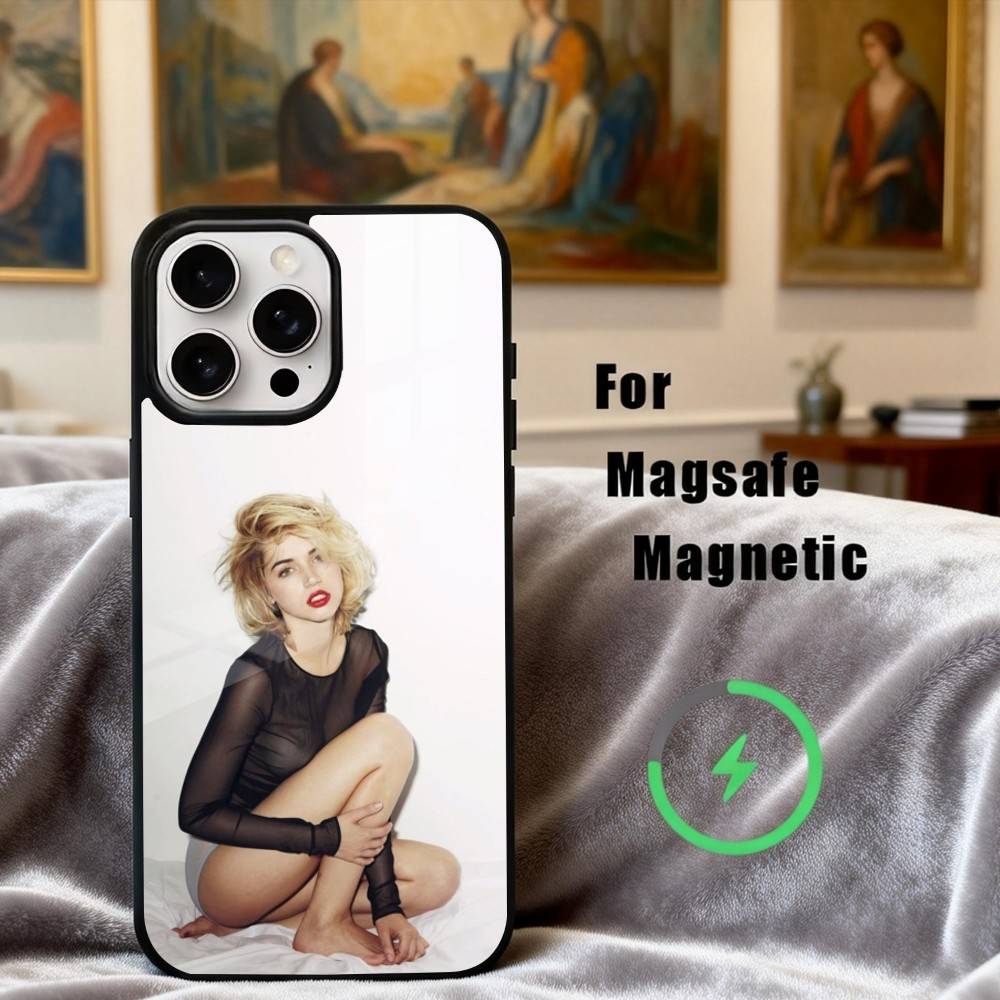 A-Ana de A-Armas-S Actress Phone Case For iPhone17,16,15,14,13,12,11 Plus,Pro Max Magnetic For Magsafe Wireless Charging