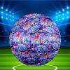 Custom Name Personalized Kpop Demon Hunter Print Size 5 Soccer Ball Training & Match Football, for Team, Kicking, Gift for Football Enthusiasts