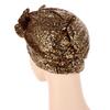 Summer Ladies Turban Head Wrap With Butterfly Bow And Sparkle Accents For Casual Wear