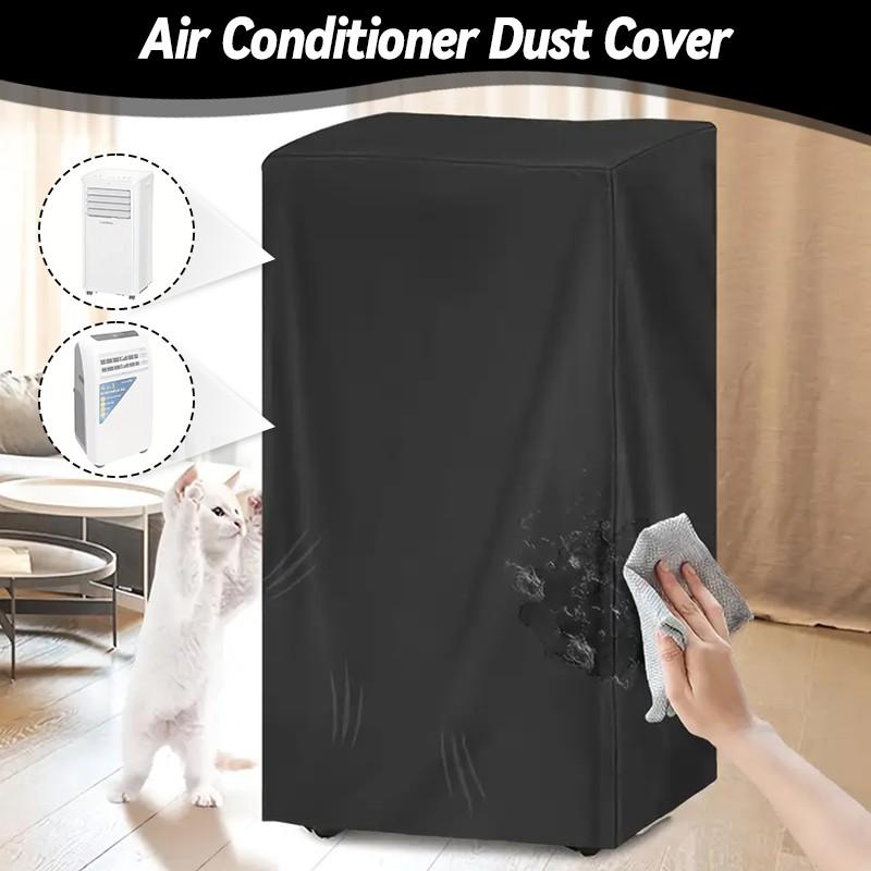 Portable Mobile Air Conditioner Cover Black Windproof Air Conditioning Cover Durable Dust Protective Case Home Decoration