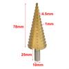 Broca Escalonada Cónica 4-32mm/4-20mm/4-12mm Para Cortar Agujeros Acero de Alta Velocidad