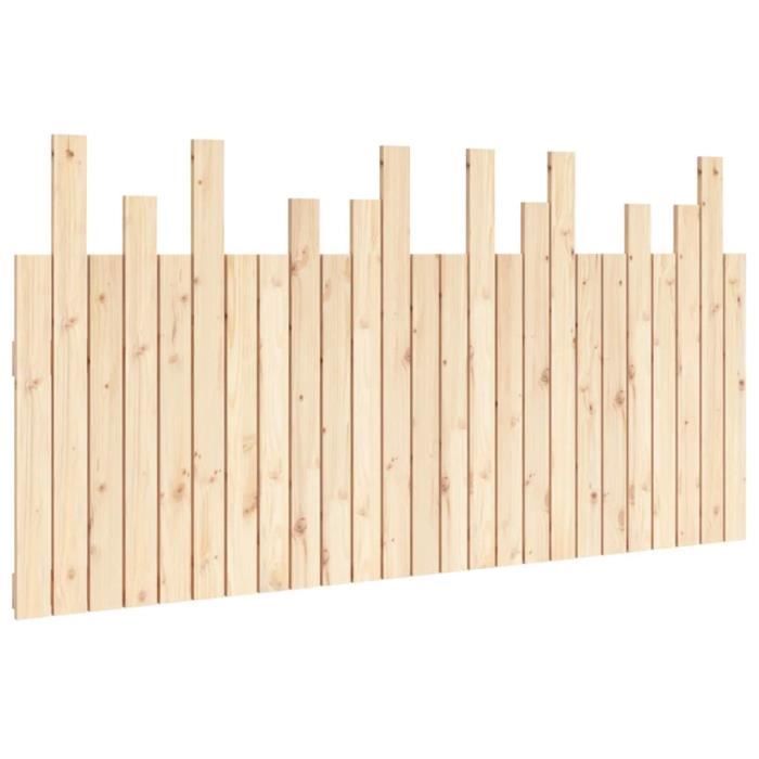 VidaXL Tête de lit murale 159,5x3x80 cm Bois massif de pin 824798