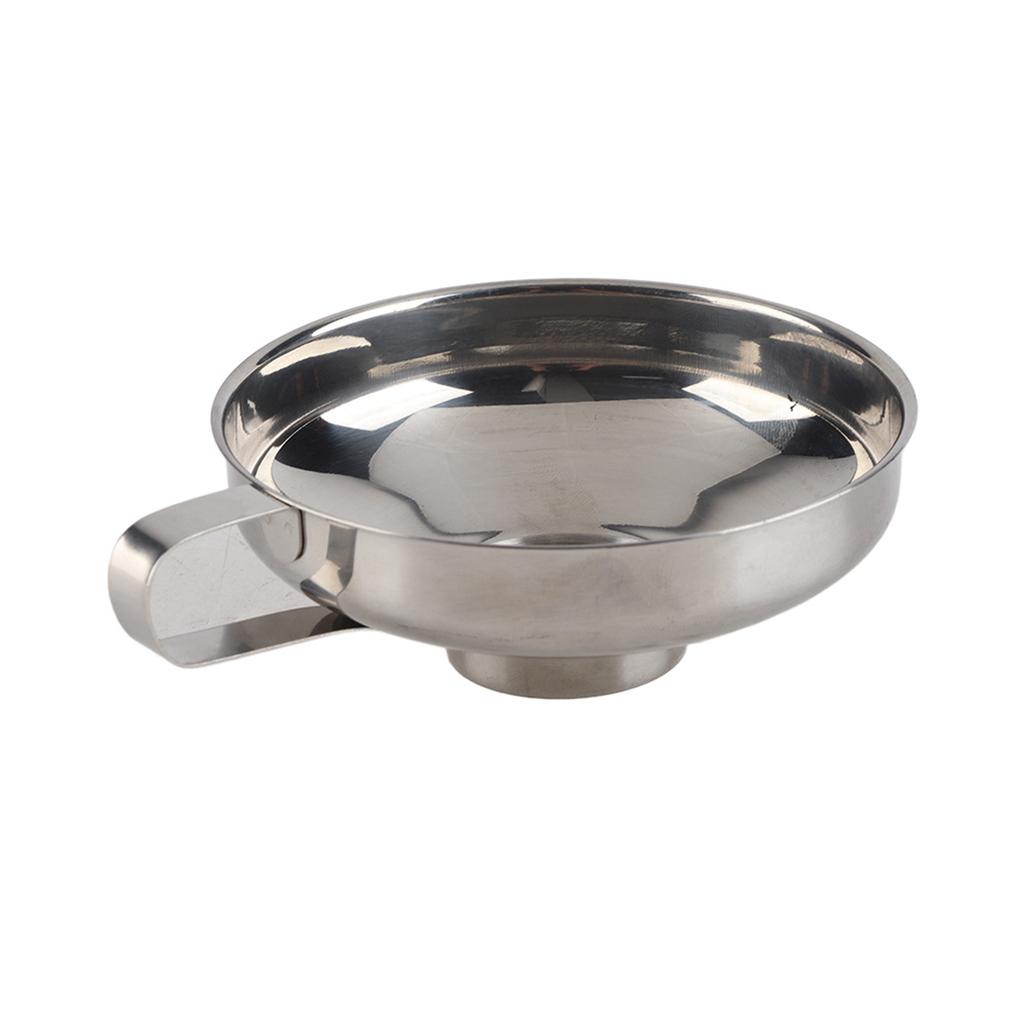 High Quality Stainless Steel Household Wide Mouth Canning Jars Funnel With Handle Kitchen Tools