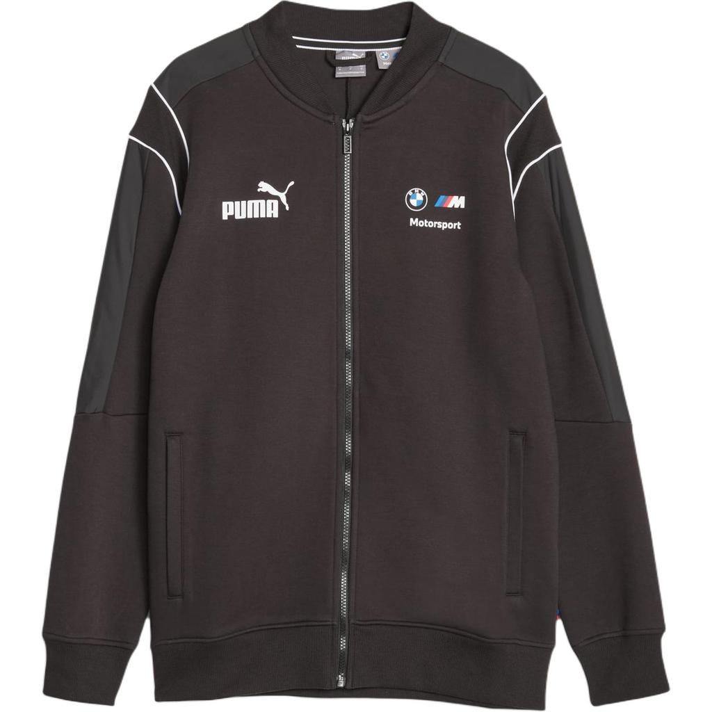 Puma Reißverschluss Langarm Buchstaben-Print Jacke Herrenjacken Schwarz 621213-01