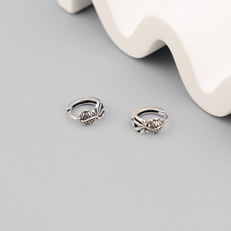 Серьги-клипсы в национальном стиле, ретро, с карпом, женский нишевый дизайн, простые, рыбки, счастливые, модные