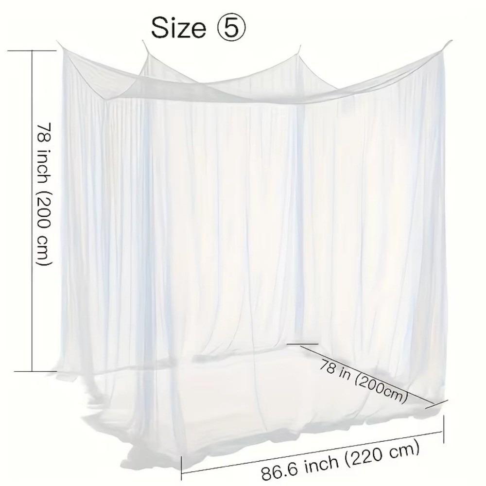 

Уличная Сексуальная Москитная Сетка Квадратная Сетка Белый Полог Сетка Прочная Ультра-Большая Москитная Сетка Палатка Дворец Четырехдверная Кинг/Квин белый