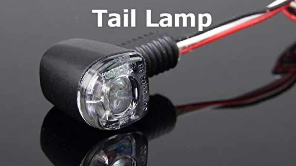 Kijima Motorcycle Parts LED Tail Nano Black Lamp, Type, Body/Clear Lens, 218-3149