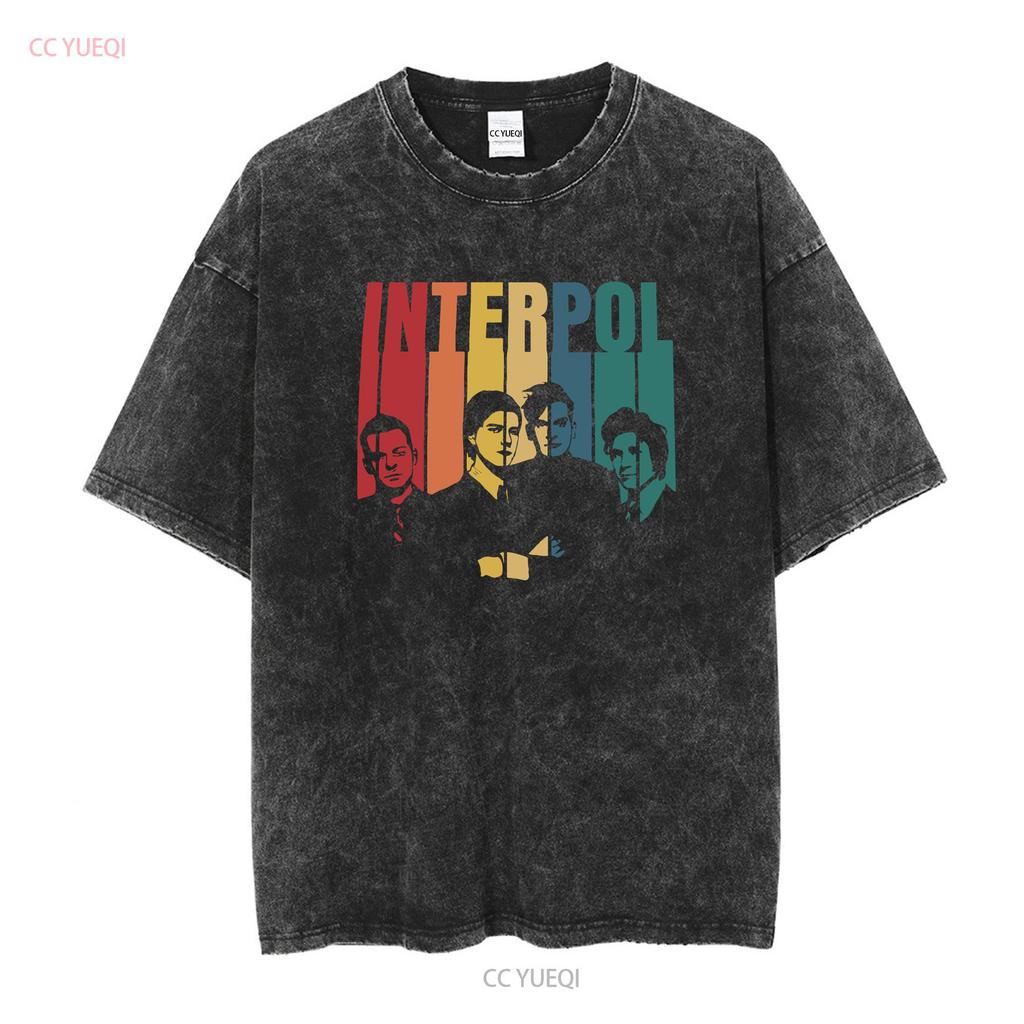 Interpol T Shirt GifT Idea Classic Graphic Rock Band Vintage Washed Slightly Stylish Comfortable Breathable Fashion Versatile