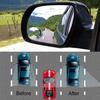 2Pcs Side Rear View Mirror Blind Spot Mirrors Round Glass Convex 360° For Car