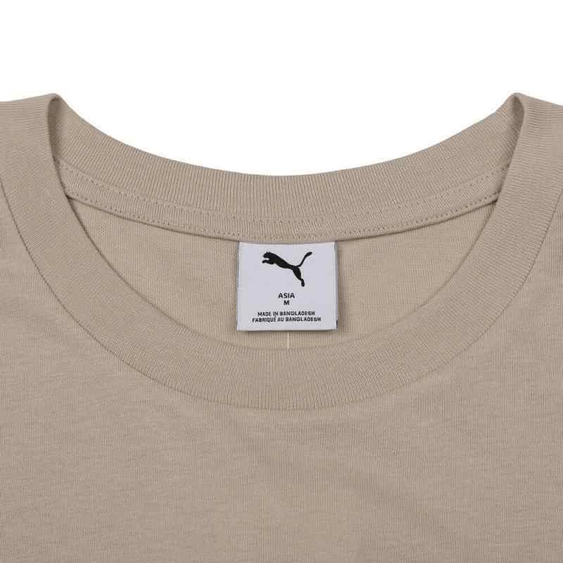 Puma Relaxed Floral SS25 Fashion Round Neck Loose Short Sleeve T-Shirt Men Tops Sandy-Gray 633347-68