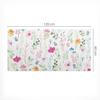 Protective Decorative Mat for Office Table, Floral Vintage Pattern, 120x60 cm