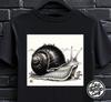 Unisex Giant Land Snail T-Shirt | Japanese Surrealist Art Tee | Slow Living Aesthetic | Cottagecore Gift