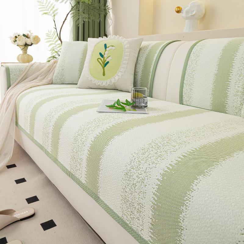 Summer Cool Doudou Sofa Cushion  New Summer Cool Ice Silk Seat Cushion Non-Slip Sofa Mat Cover Cloth Towel