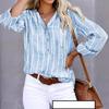 Camicie Oversize da Donna Moda Casual Larghe a Righe Camicie Donna Autunno Bluse Morbide Vintage Eleganti Giovani Femminili