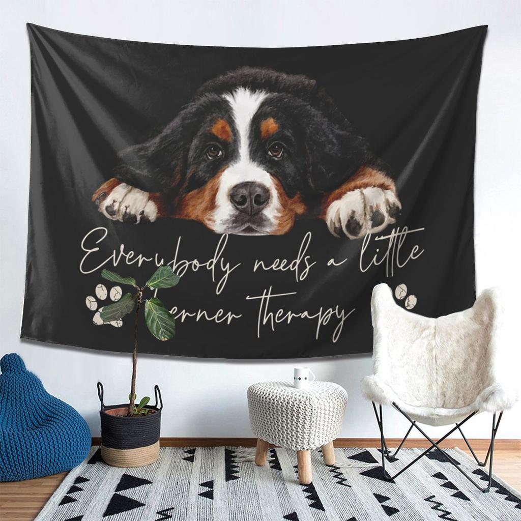 Bernese Mountain Dog Tapestry Decor Art Aesthetic Tapestries for Living Room Bedroom Home Wall Cloth Wall Hanging