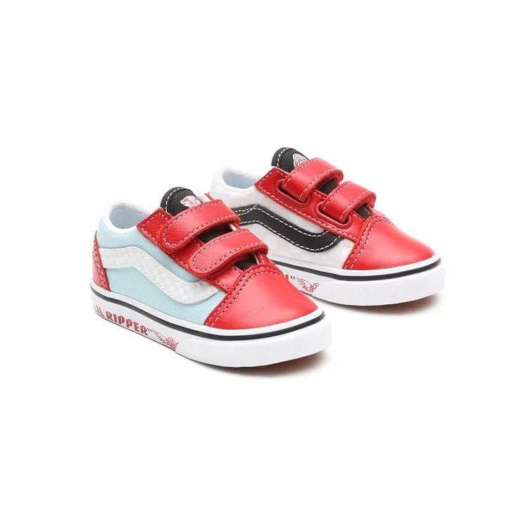 Vans Se Bikes X Old Skool Low Top Baby Sneakers Red Blue VN0A38JN3U8