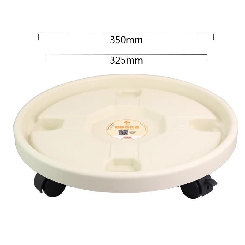 Universal Flower Pot Wheels Round Plastic Tray Heavy Duty Flower Pot Rack Plant Movable Rolling Potted Plant Stand With Rollers
