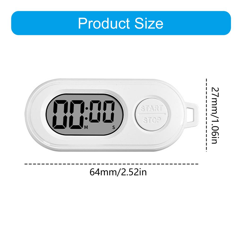 Small Keychain Timer Shock Resistant Material Outdoor Travel Adventure Long Lasts Construction