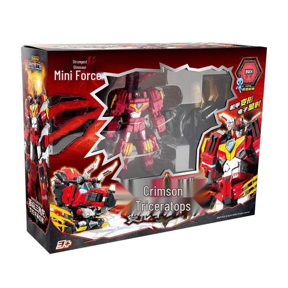 Mini Force: Tyrannosaurus Rex Battle King Transforming Robot Toy