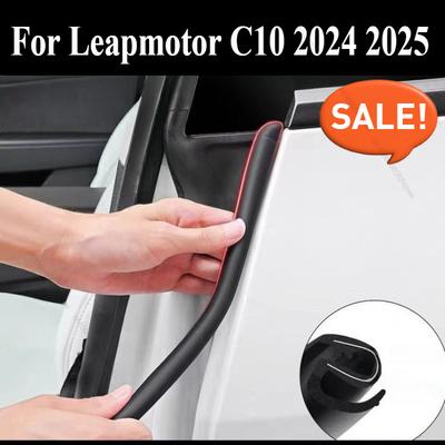 For Leapmotor C10 2024 2025 Shaped Sealing Strips B -pillar Noise Reduction Sound Ulation and Shock Absorption Rubber