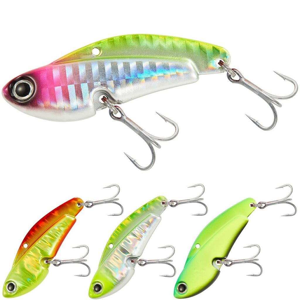 KOKO Lures Sea Bass Metal Vibe Iron Plate Vibe Set for Sea and Bluefish Day Player Vibe - 4-Color (10g, 13g, 26g) Bass, Flounder, -