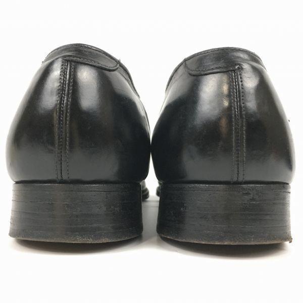 60s-70s? Vintage Edgerton Plain Toe Business Shoes Black Size 8 26.0 Men's(USED)