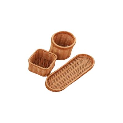 Hardness Rattan Wicker Woven Serving Baskets Household 7 Styles Drain Chopstick Fork Spoon Holder Handwoven Rattan Basket